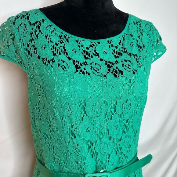 Jessica Howard Green Lace Dress size 16 - Picture 6 of 14